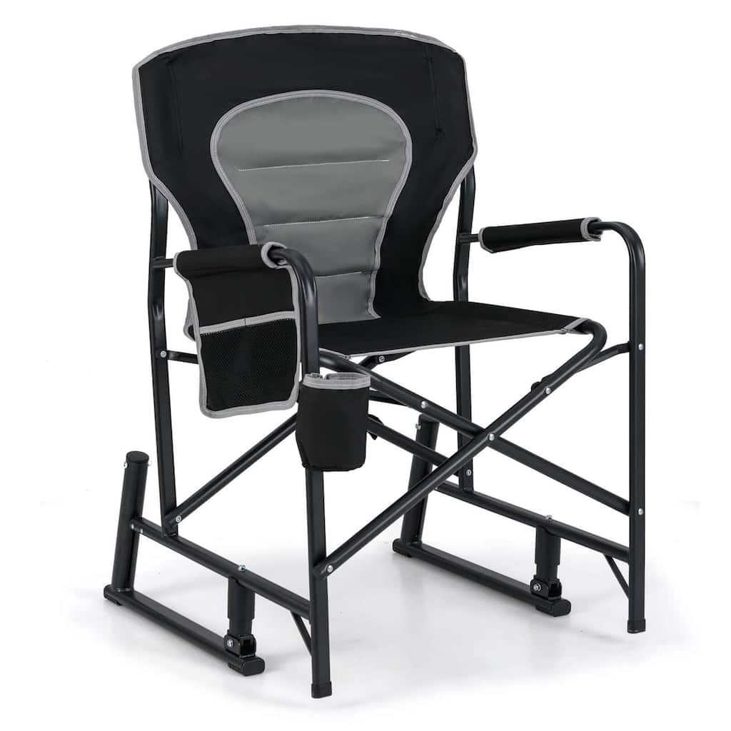 Goplus Outdoor Rocker Camping Chair for Adults with Dual Springs - See Details