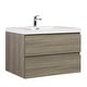 preview thumbnail 145 of 169, CASAINC Floating Bathroom Vanity with Resin Top Basin and Soft Closing Drawers