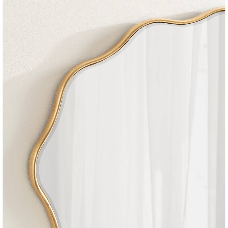 Kate and Laurel Viona Oval Scalloped Mirror