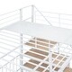 preview thumbnail 14 of 36, Full Over Twin-Twin Triple Bunk Bed with Drawers & Staircase, Metal Platform Bed Frame Can Be Converted Into 3 Separate Beds