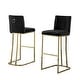 preview thumbnail 6 of 6, Best Quality Furniture Bar Stools with Gold Base (Set of 2)