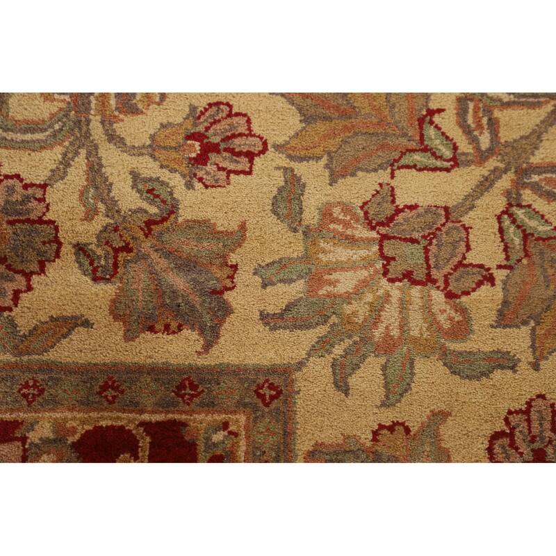 All-Over Floral Agra Oriental Area Rug Handmade Wool Carpet - 8'0" x 10'0"