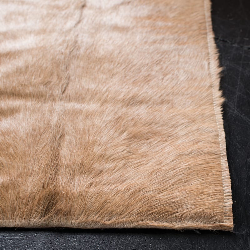 SAFAVIEH Handmade Studio Leather Burgi Modern Leather Rug