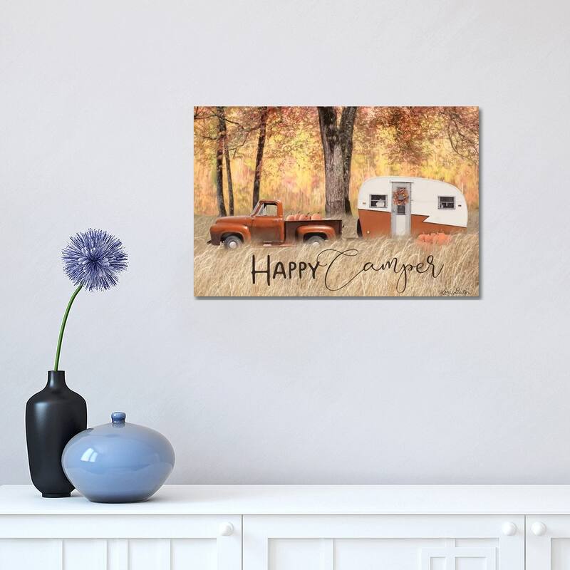 iCanvas "Fall Camping " by Lori Deiter Canvas Print - 12x18x1.5
