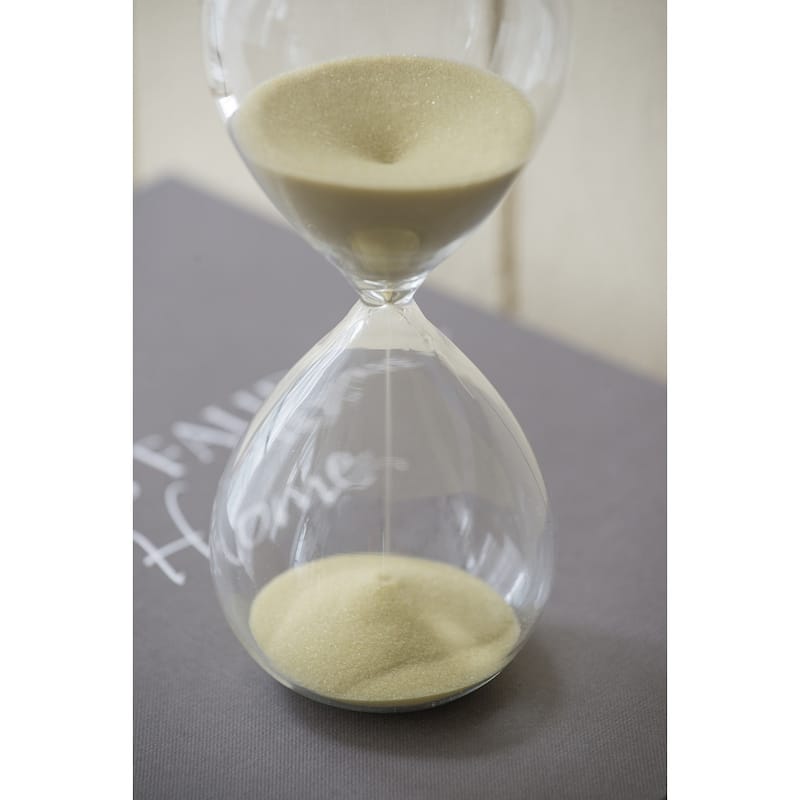 8" Ferdinand 30-Minute Hourglass, Bisque Sand
