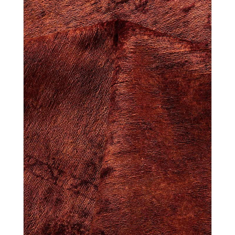 Overdyed, One-of-a-Kind Hand-Knotted Area Rug - Red - 8' 0" x 10' 1"