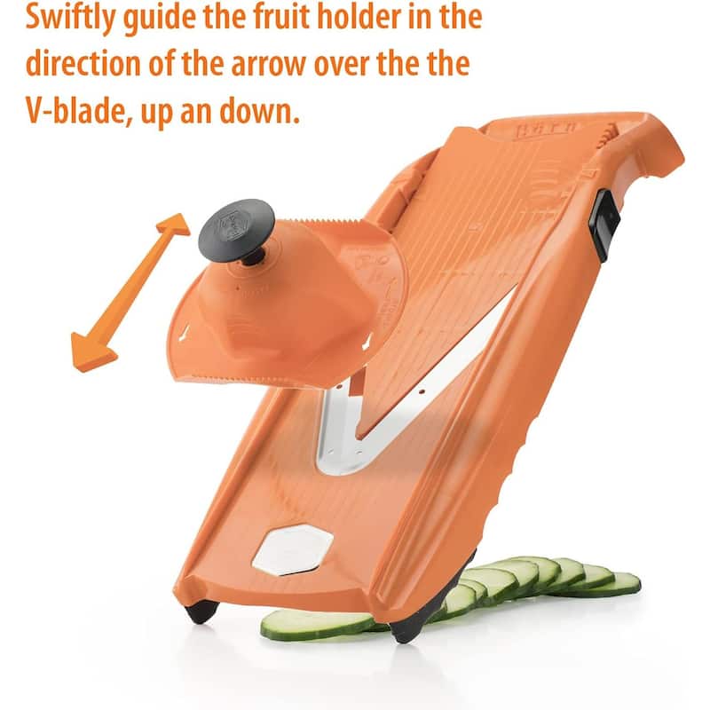 Swissmar V-7000 Borner V-Power Mandoline, Orange
