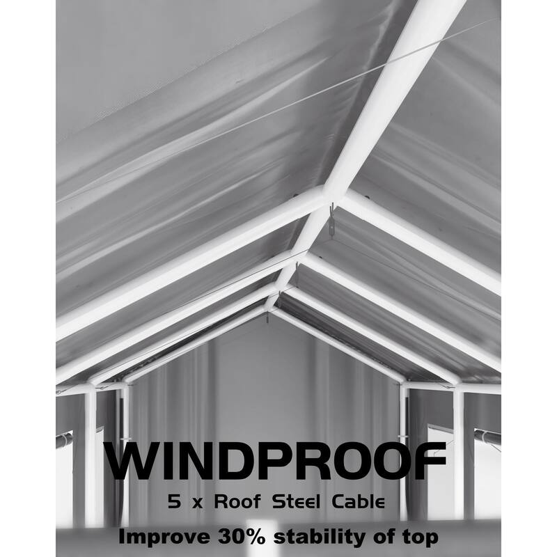 10'x20',13'x20',13'x25' Carport Windproof