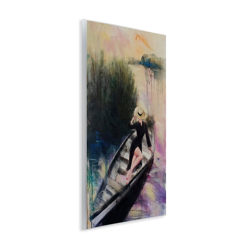 Stupell Fashion Diva on River Boat Wall Plaque Art Design By Lucille Lee