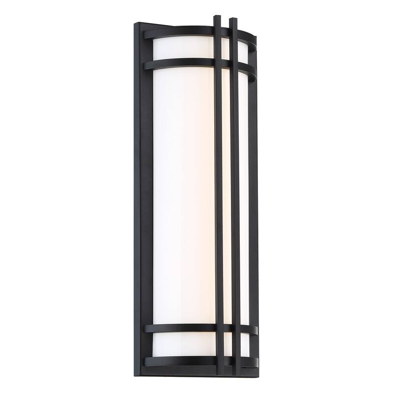 Skyscraper 12in LED Indoor or Outdoor Wall Light 2700K - 18-inch - Black-2700K