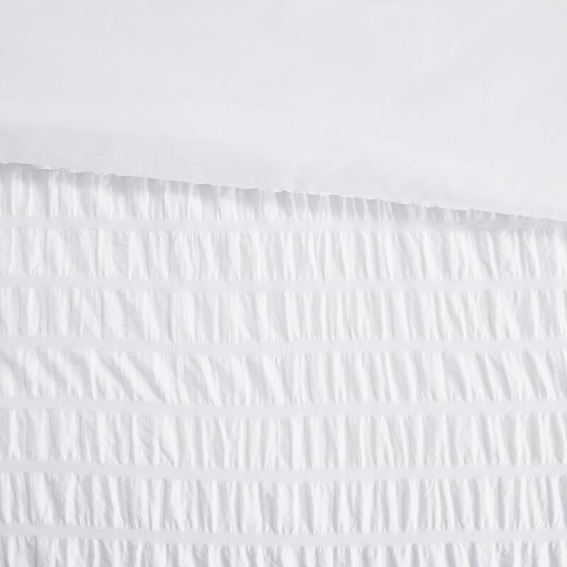 7-piece Seersucker Bedding Set, Comfortable and Durable Bed in a Bag
