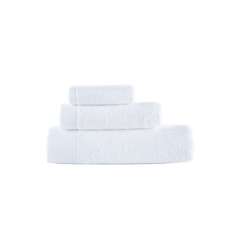 Brooks Brothers Solid Signature 3 pcs Towel Set - White