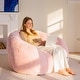 preview thumbnail 54 of 55, Giant Bean Bag Chair,Shell-Shaped Oversized Bean Bag Chair with Fille