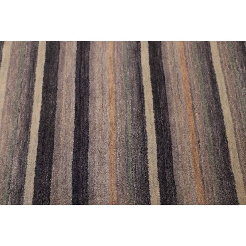 ECARPETGALLERY Hand Loomed Kashkuli Gabbeh Grey Wool Rug - 5'3 x 7'5