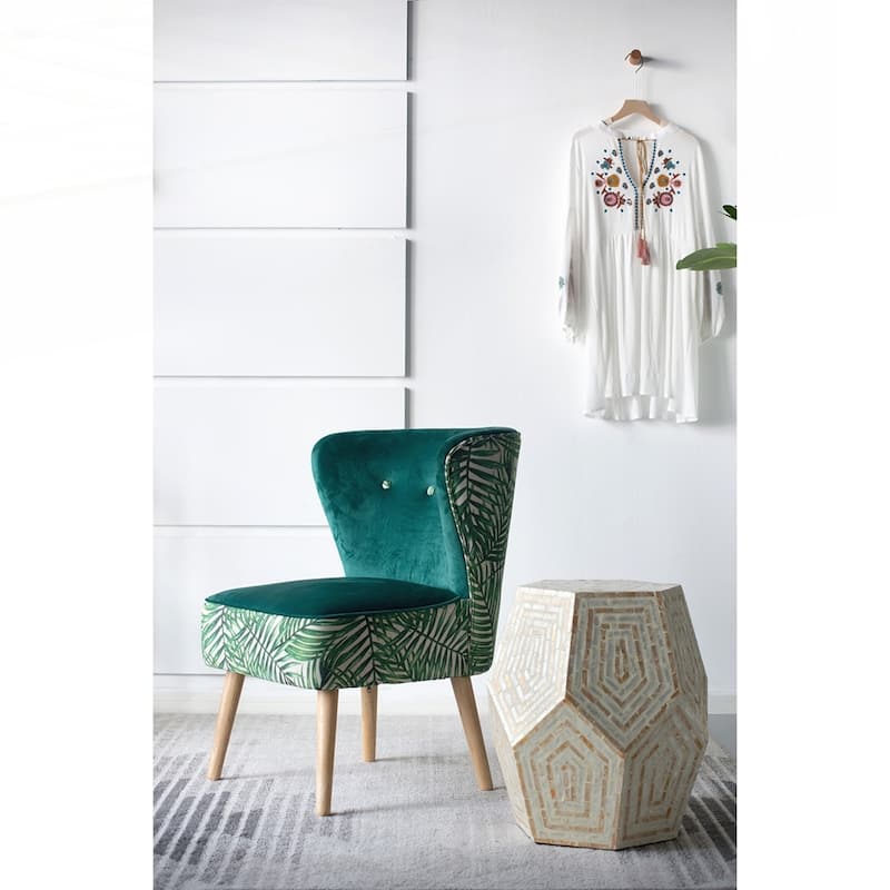 Hexagonal Capes Capiz Stool