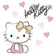 preview thumbnail 1 of 1, Lambs & Ivy Hello Kitty Pink/Gold Bows Wall Decals/Appliques