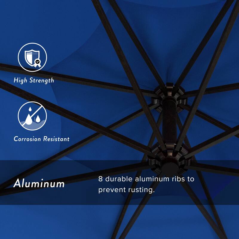 Okracoke 9ft Rotating Aluminum Umbrella by Havenside Home