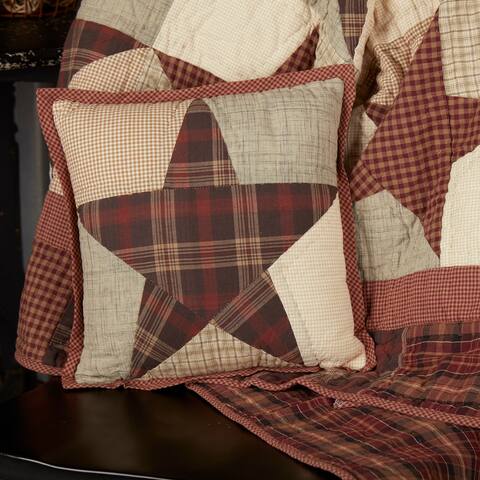 Abilene Star Quilted Accent Throw Pillow 12x12