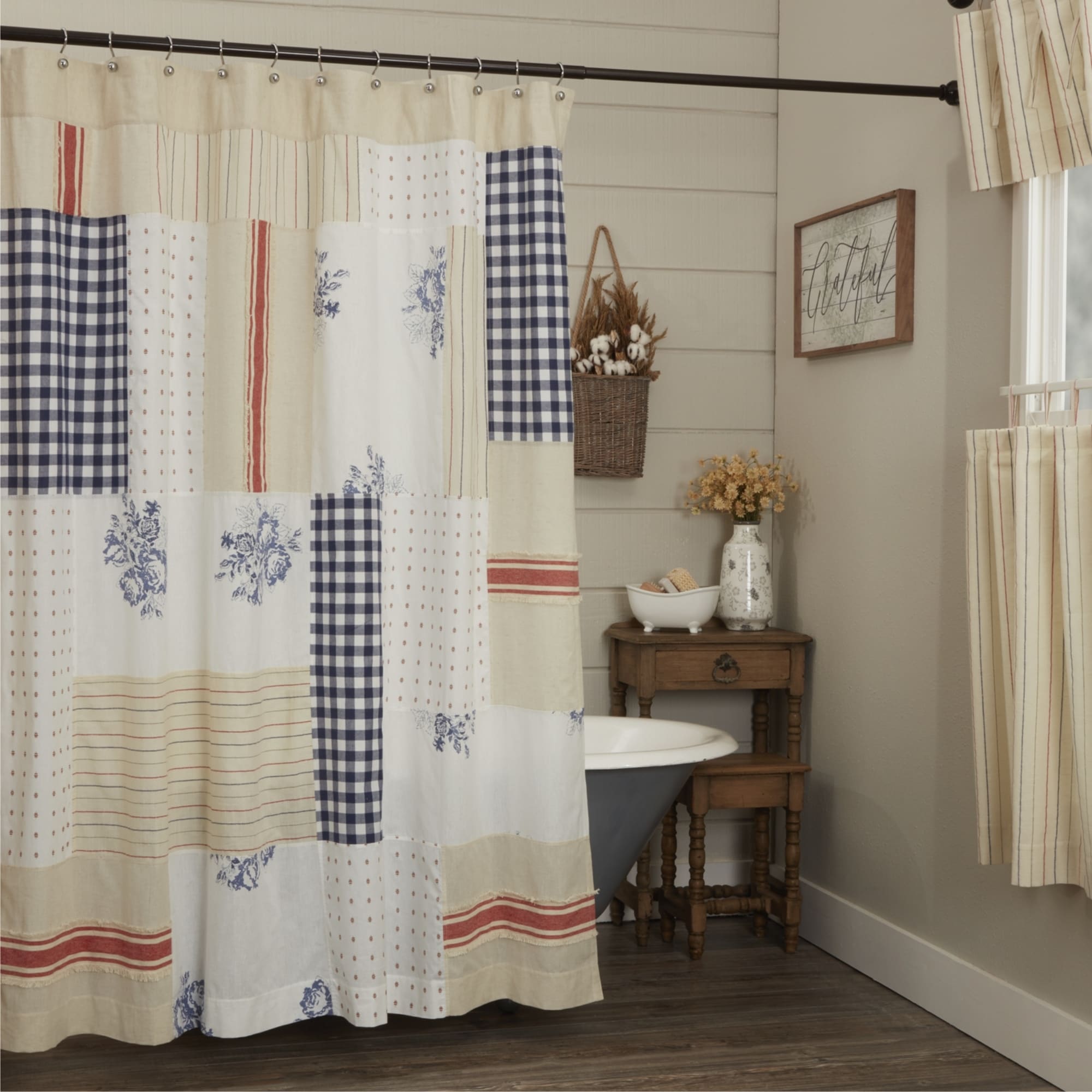 Betsy Patchwork Shower Curtain