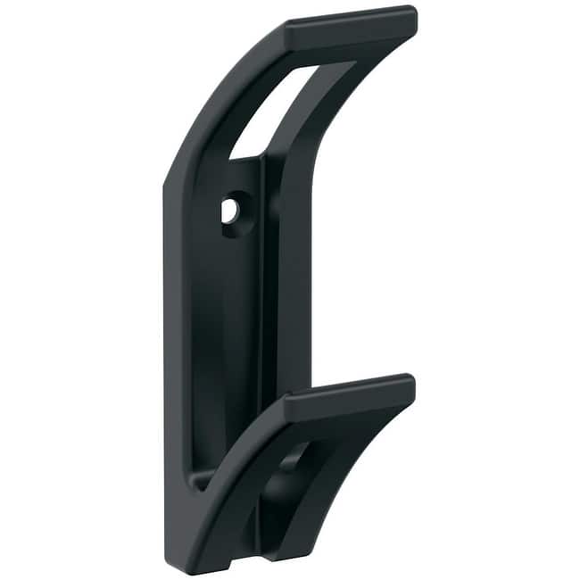Amerock H37010 Avid Double Robe Hook - Matte Black