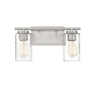 Meridian M80037 2 Light 15" Wide Bathroom Vanity Light with Swirl