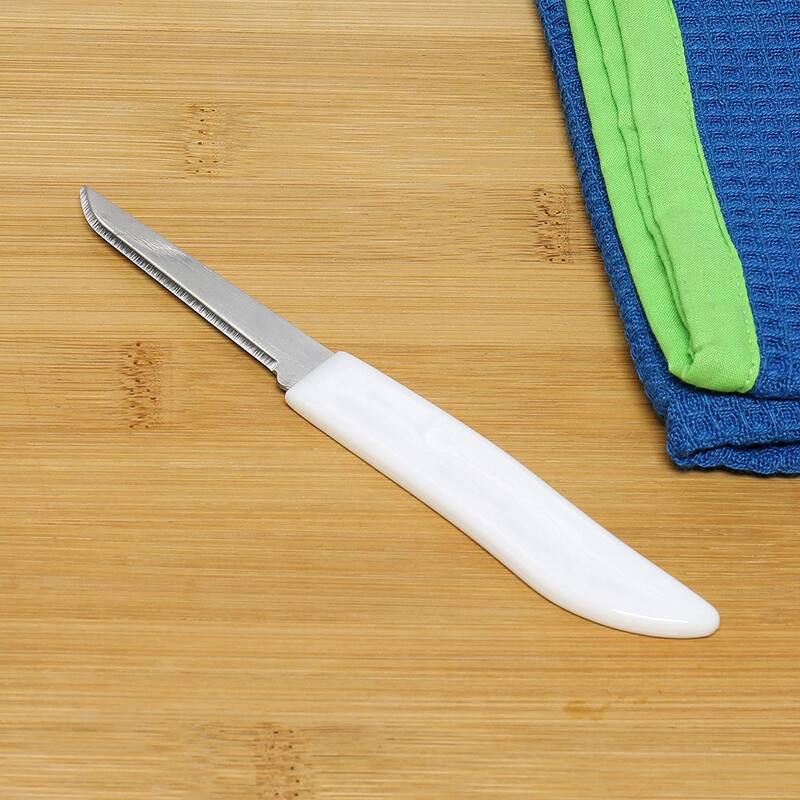 Chef Craft 4pc Stainless Steel Blade Paring Knives Set - Great for Cutting Fruits & Vegetables