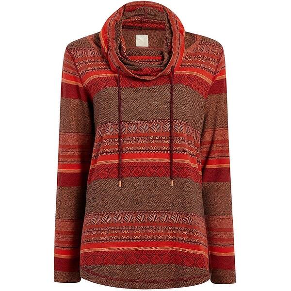 Shop Woolrich Womens Sweatshirt Canyon Red Size Small S Drawstring Cowl Neck On Sale Overstock 30867396