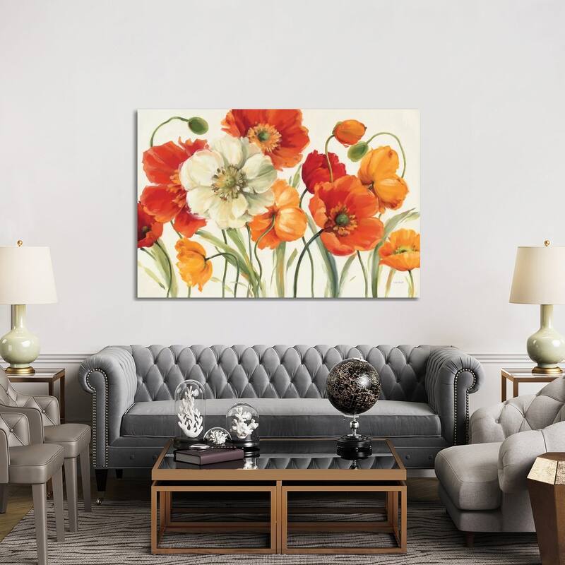 iCanvas "Poppies Melody I" by Lisa Audit Canvas Print