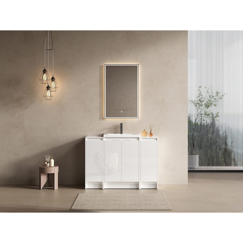 Freestanding Bathroom Vanity With Resin Sink