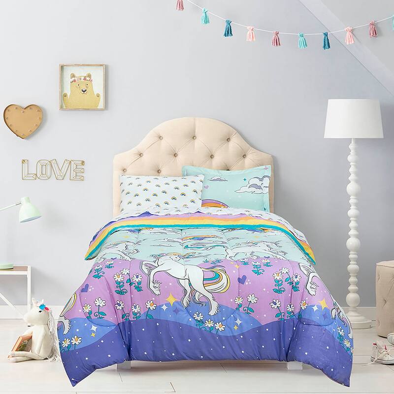 Kidz Mix Magical Unicorn Bed in a Bag - Twin
