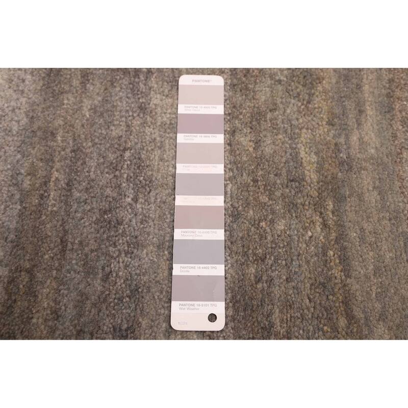 ECARPETGALLERY Hand-knotted Pak Finest Gabbeh Grey Wool Rug - 3'11 x 6'0