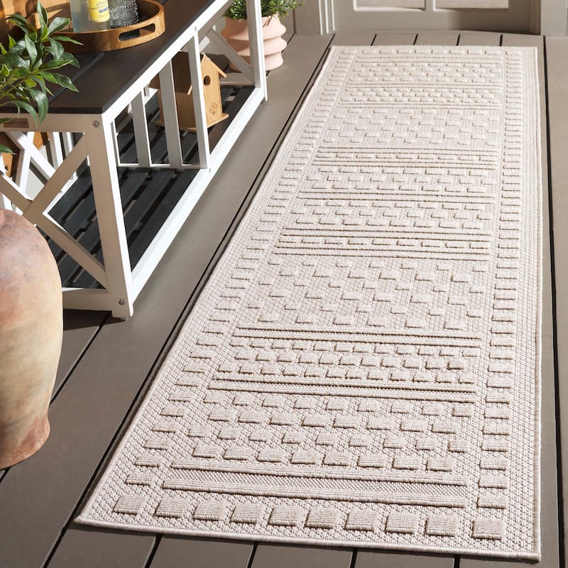 SAFAVIEH Milos Rosabelle Casual Rug - 2'3" x 8' Runner - Beige
