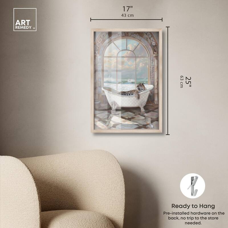 Jaguar Arch Bathroom Glam Shadowbox by Art Remedy