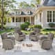 Option Grey Wicker Grey Cushion