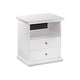 preview thumbnail 2 of 4, Signature Design by Ashley Bostwick 1-drawer White Nightstand