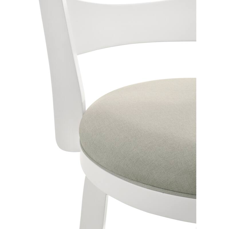 Blair Counter Height or Bar Height Rubberwood Barstool with Fabric Seat