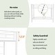 preview thumbnail 4 of 25, Sturdy Metal Twin Over Twin Bunk Bed with Ladder, High Guardrail, Splittable Design, and Storage Space, Noise Free