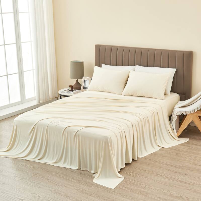 Premium Ultra-soft Deep Pocket Performance Solid Sheet Set