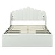 preview thumbnail 35 of 58, Full Upholstered Platform Bed with Drawers & USB Ports
