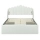 preview thumbnail 20 of 26, Full Upholstered Platform Bed with Four Drawers & USB Ports - Modern Comfort