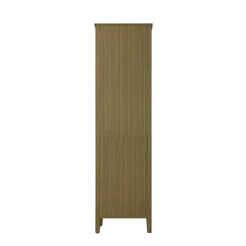 Laura 16-28 Inch Bath Storage Glass Cabinet