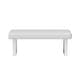 preview thumbnail 3 of 5, Somette Leah White Dining Bench - Dining Bench