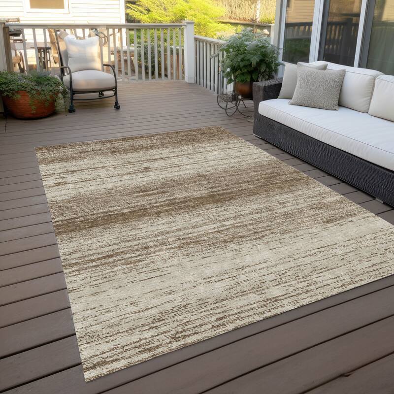 Machine Washable Indoor/ Outdoor Chantille Ombre Rug