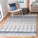 preview thumbnail 9 of 92, SAFAVIEH Tulum Giorgina Rustic Moroccan Boho Tribal Rug 10' x 13' - Ivory/Navy