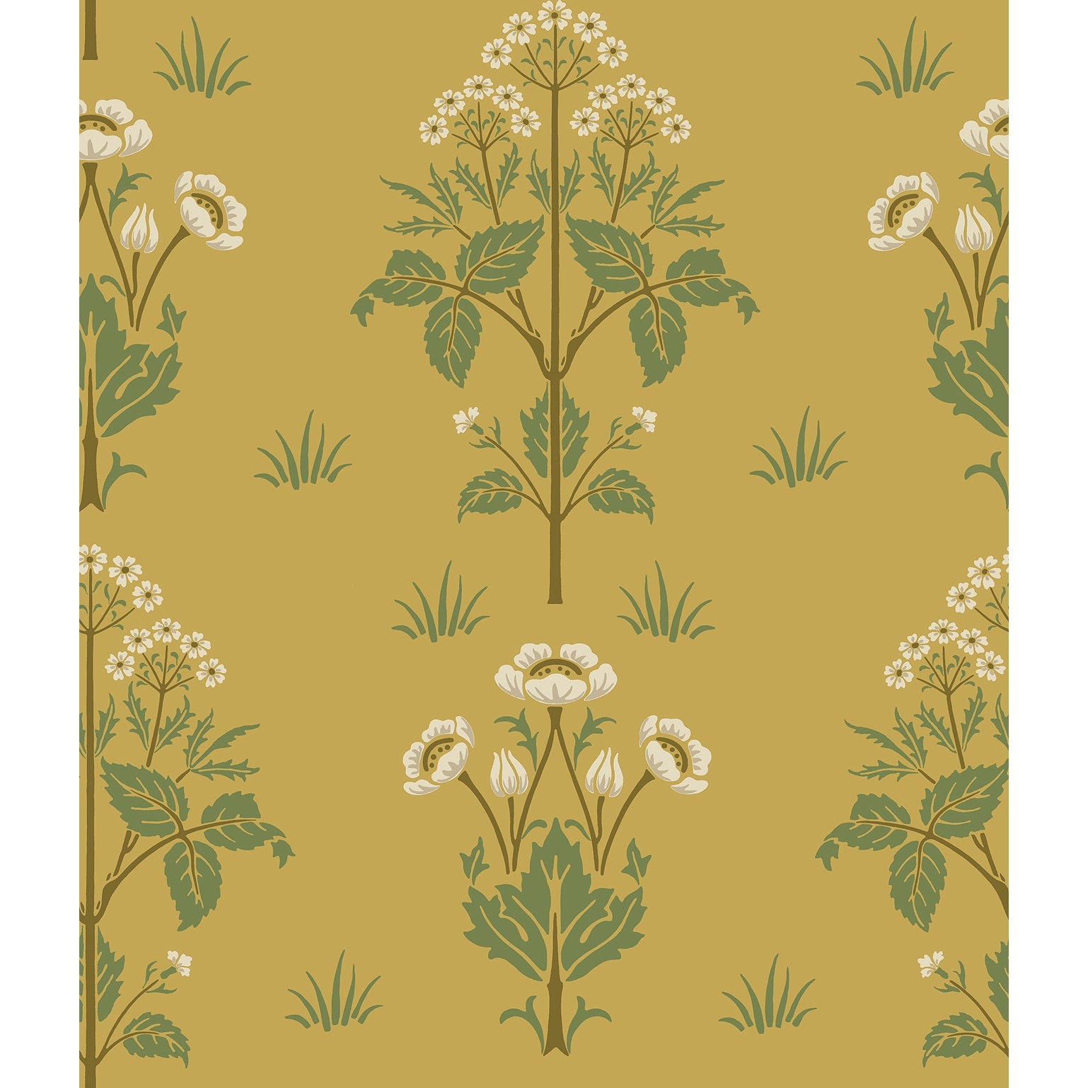 Meadow Sweet Saffron and Thyme Peel and Stick Wallpaper