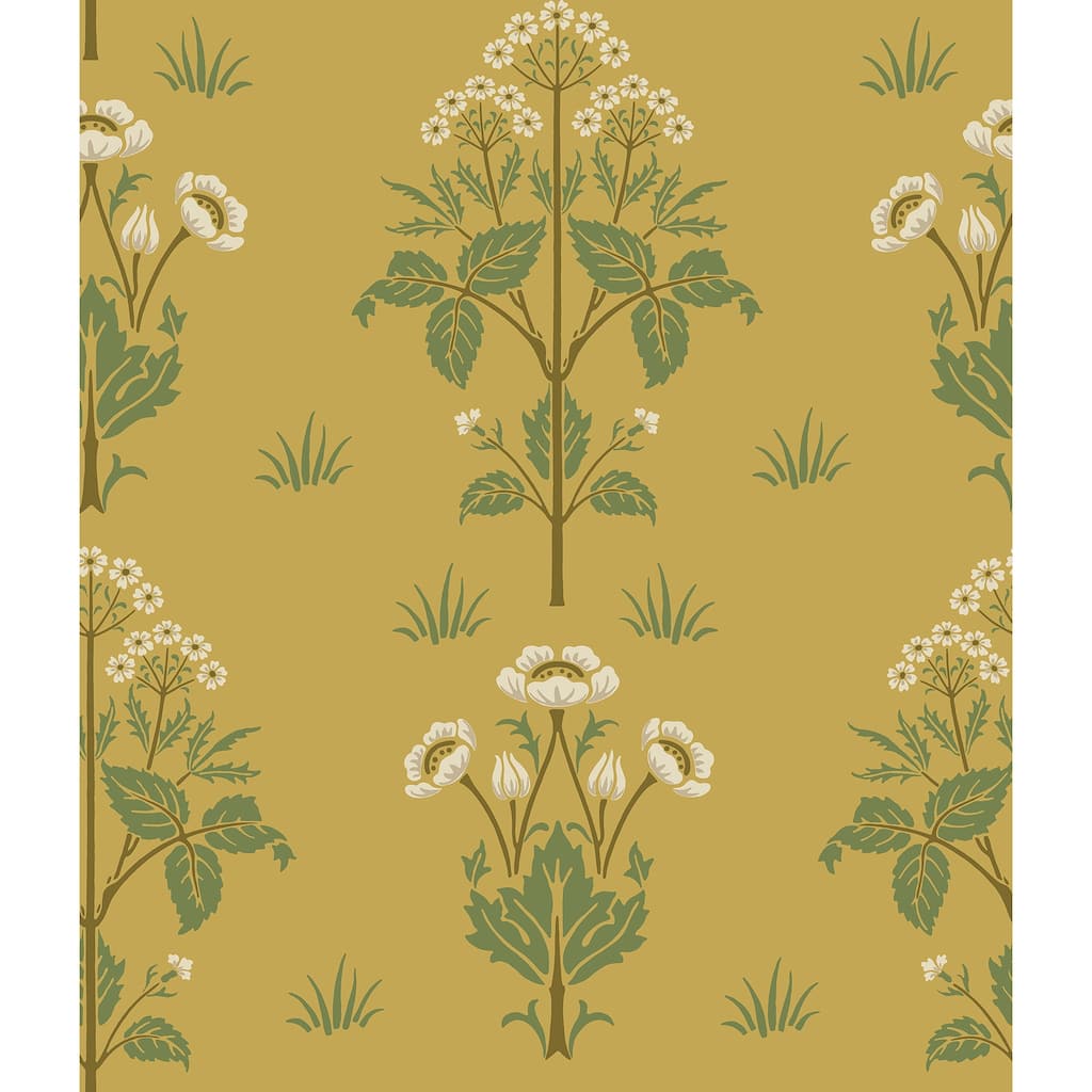 Meadow Sweet Saffron and Thyme Peel and Stick Wallpaper