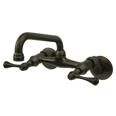 Kingston Brass Kingston 1.8 GPM Wall Mounted Bridge Kitchen Faucet