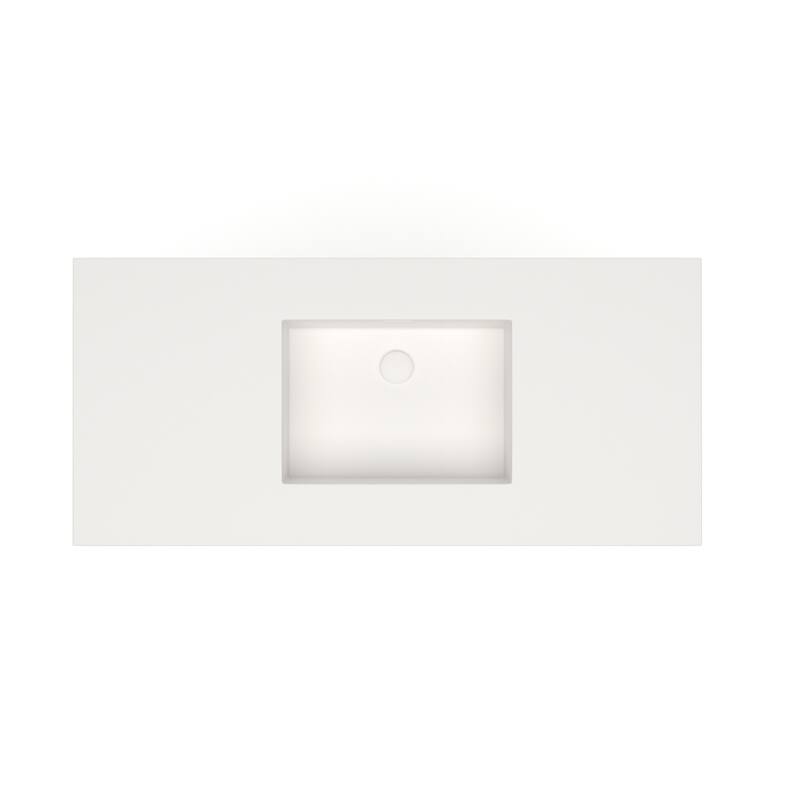Serenity Solid-Surface Bathroom Vanity Top with Sink