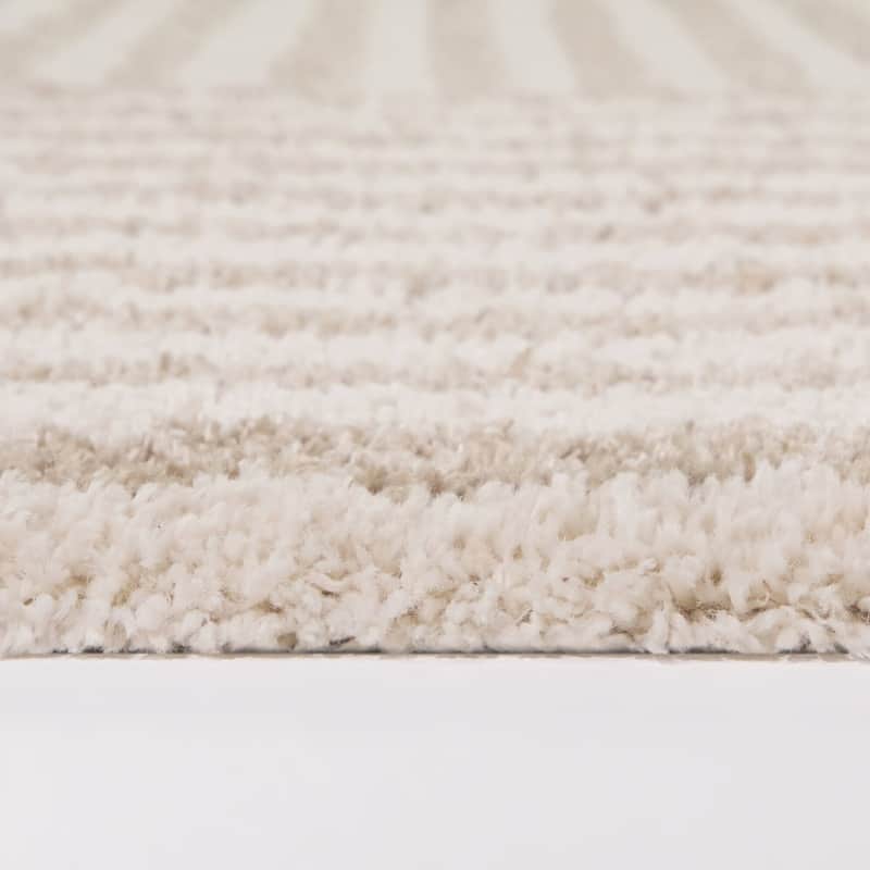 Ainsley Striped Geometric Area Rug