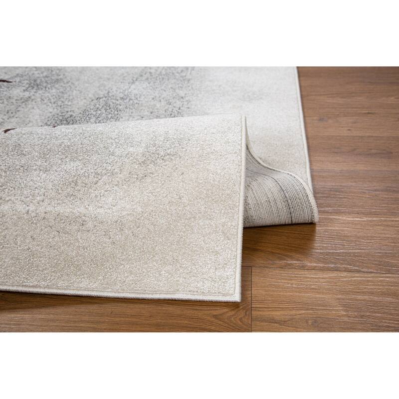 Marina Collection Abstract Multicolor Area Rug
